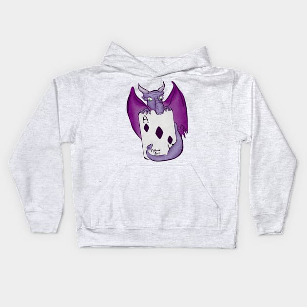 Demisexual Pride Subtle Ace of Diamonds Dragon Kids Hoodie by Athene Art